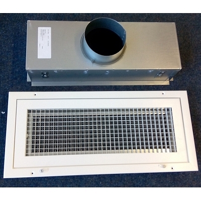 Kitchen Extract Grille with Grease Filter - 450 x 150 - NO GRILL BOX 1