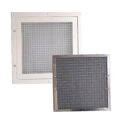 Kitchen Extract Grille with Grease Filter - 280x185 - CEF NO GRILL BOX 1
