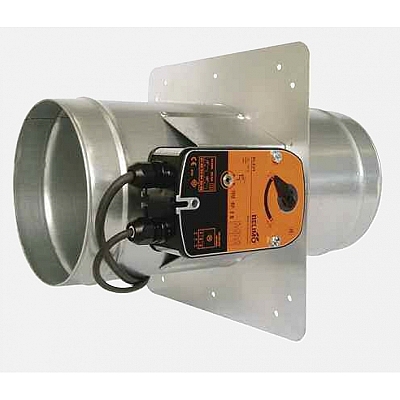 FSD-C Motorised Failsafe Single Blade Fire/Smoke Damper with Actuator - 100mm 1
